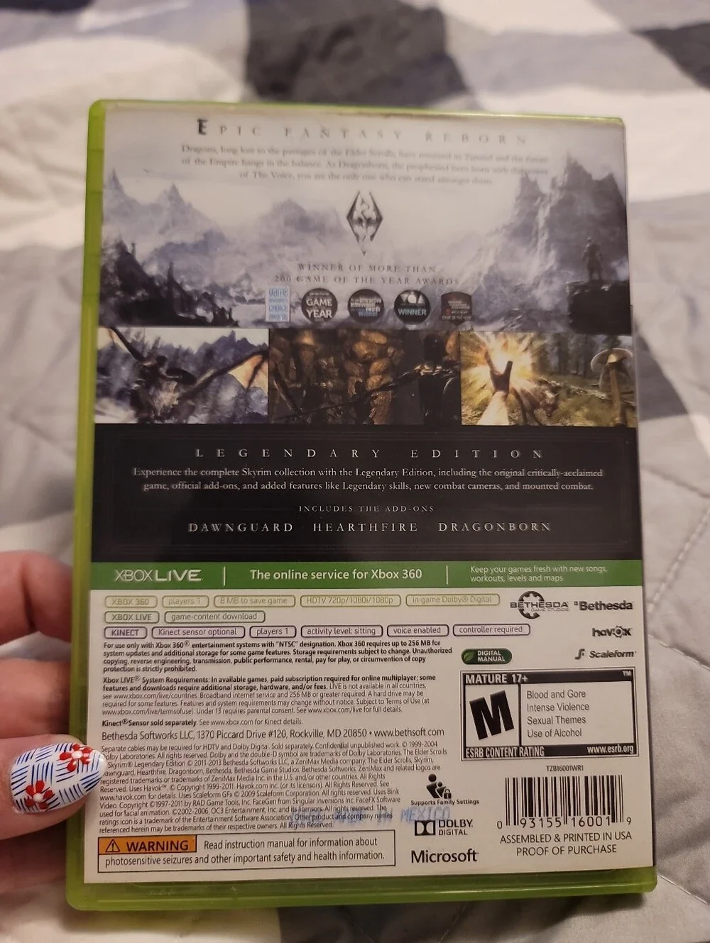 Elder Scrolls V: Skyrim Legendary Edition - Microsoft Xbox 360